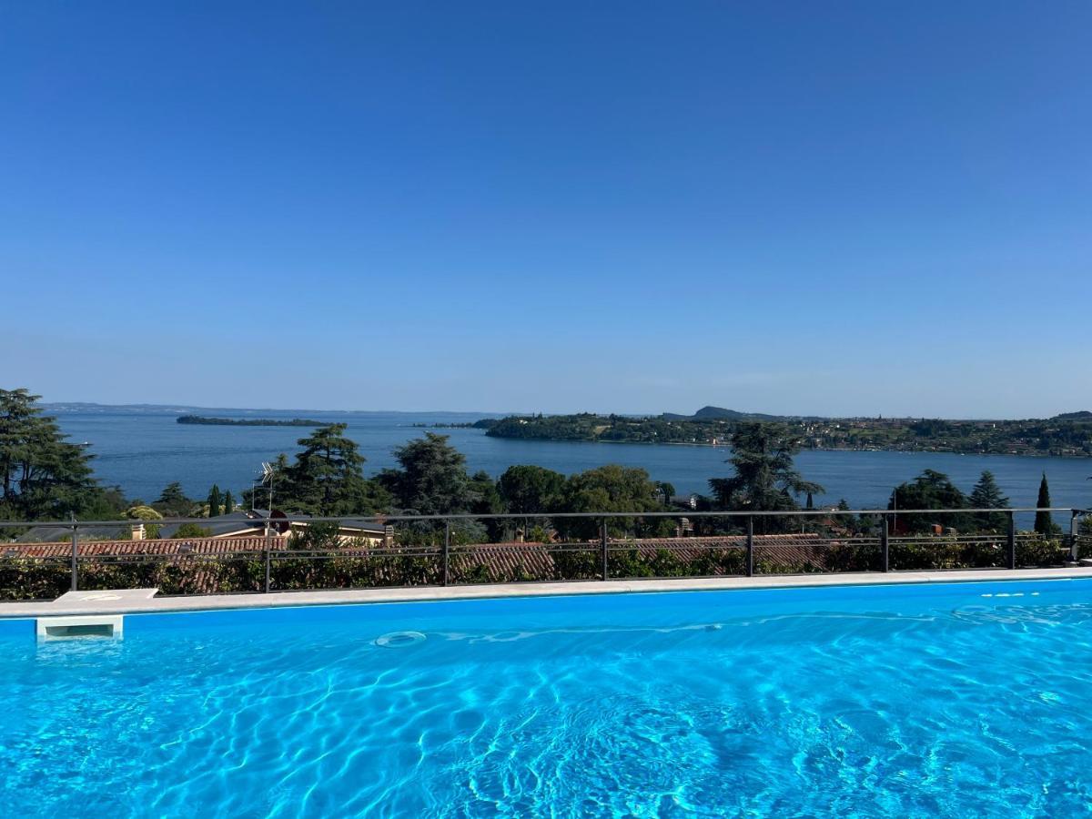 Feli Holiday Home - Panoramic Pool Lake View In 加尔多内-里维耶拉 外观 照片